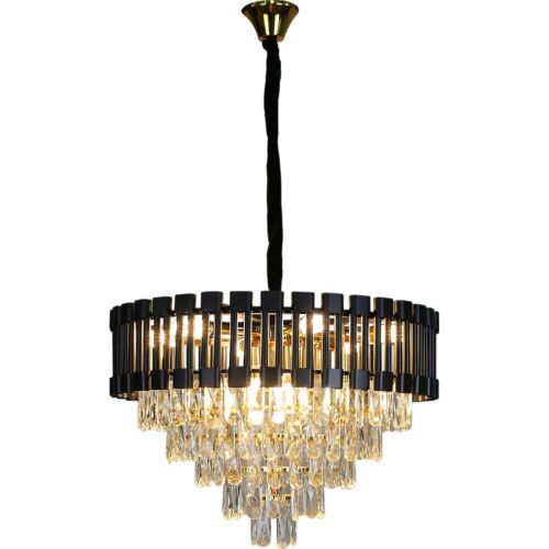 ثريا علاقي مودرن مع E14x9L - ذهبي واسود