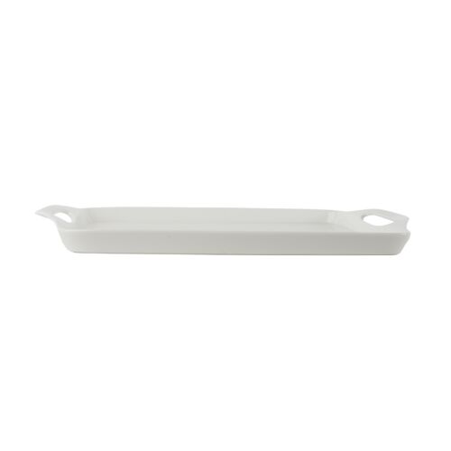 طبق بورسلين 44 سم - أبيض