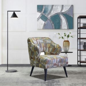 كرسي قماش مزيّن من جانزي