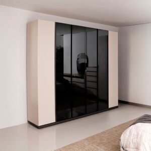 دولاب ملابس 6 ابواب بيلا - بيج وبني قاتم