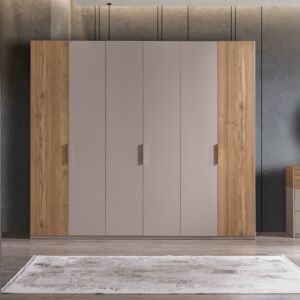 دولاب ملابس 6 ابواب برينا