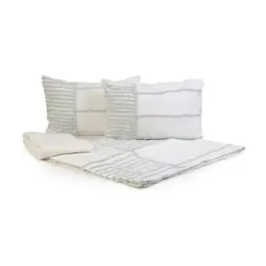 طقم مفرش سرير شودو 4 قطع حجم كينغ - 180×200 سم