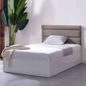 سرير توين ذكي بلوح رأسي منجد من ستار - 120x200 سم
