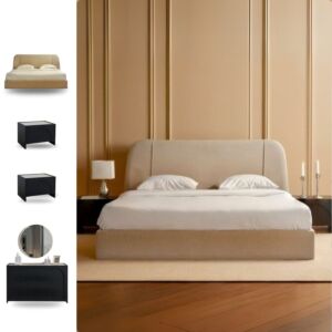 طقم غرفة نوم كينج 5 قطع -رونا- 180x200