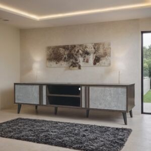 طاولة تلفزيون مايلي 160 - بني ورمادي