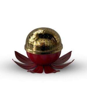 مبخره زهرة اللوتس أحمر - كبير