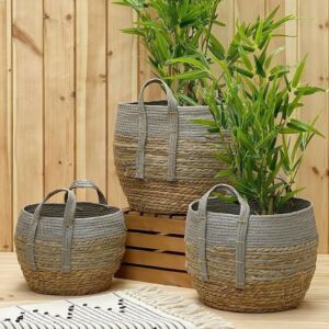 طقم سلال قش روناس 3قطع