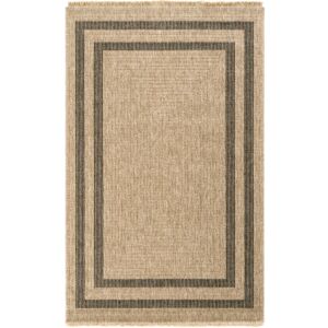 سجادة جوني من لومز 200x290 - بيج واسود