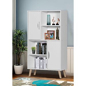 وحدة تخزين دينير خشب مكونة من رفوف وأدراج متعددة الإستخدام 