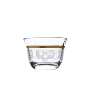 طقم فناجين قهوة سعودية ل 6 أشخاص موود مذهب