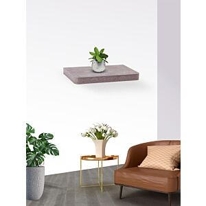 رف جداري رواندوس طول 40 سم لون رمادي