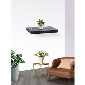 رف جداري رواندوس طول 40 سم لون رخامي غامق