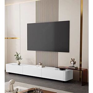 طاولة تلفزيون مودرن - ابيض