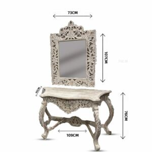 طقم كونسول أبيض - كارفينغ