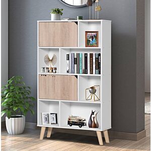 وحدة تخزين ديسي خشب مكونة من رفوف وأدراج متعددة الإستخدام 