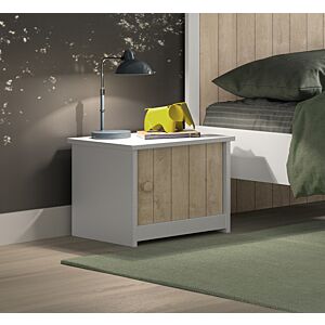  طاولة السرير الجانبية  شارلي - ابيض