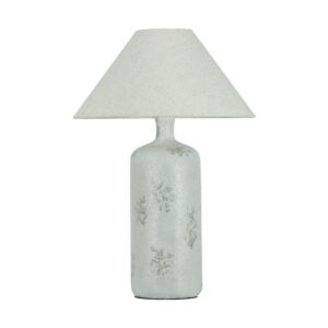 أبجورة طاولة باو - ابيض