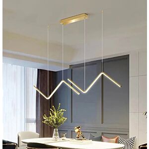 إنارة معلقة زيج زاج - ذهبي