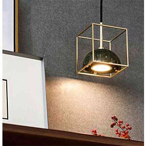 إنارة معلقة بوكسيل - ذهبي وأسود