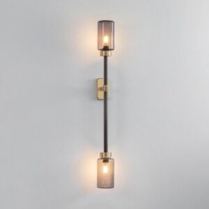 إضاءة جداري مودرن 67 سم - اسود و ذهبي