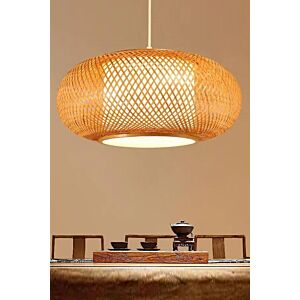 إضاءة معلقة مستديرة تصميم ريفي - 50 سم