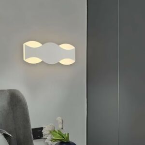 اضاءة جدارية ويفيا - ابيض