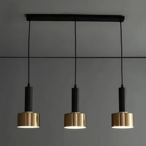 اضاءة معلقة ثلاثية مانتي - ذهبي واسود