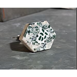 مقبض باب الفريد - ابيض واخضر