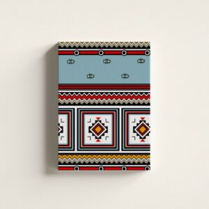 لوحة جدارية كنفاس بطابع تراثي سعودي - مقاس 40x60 سم