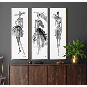 طقم لوحات 3 قطع جدارية مايلي