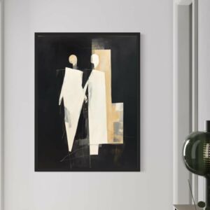 لوحة جدارية فنية سكوز 80x120 سم - برواز اسود