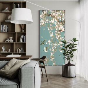 لوحة جدارية فنية سالي 100x200 سم - برواز اسود