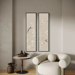 طقم لوحة جدارية مودرن ناتشورال بريز 60*260 سم - اطار اسود