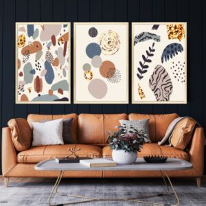 طقم لوحات 3 قطع جدارية ريكي