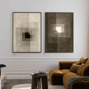 طقم مكون من لوحتين مودرن