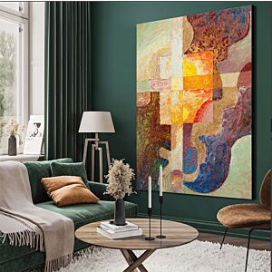 لوحة جدارية تجريدي رايان - للفنان Alex Zuber