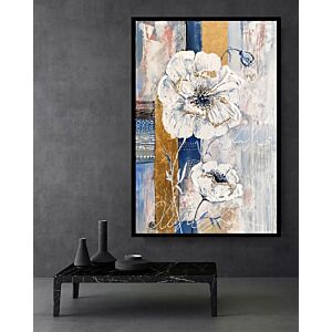 لوحة جدارية ورود باسلوب تجريدي