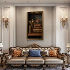 لوحة طباعة بإطار كانفس طريق 70×120سم - متعدد الالوان