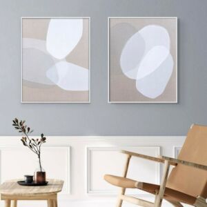 لوحة مودرن ادوارد قطعتين - 40x50 سم