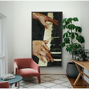 لوحة فنية طباعة كانفس عمل يدوي البرتو 200×100 