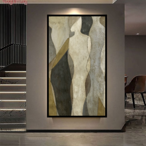 لوحة فنية طباعة كانفس عمل يدوي جاناي 70×120