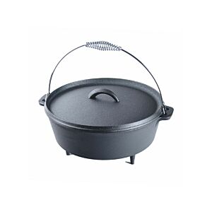 قدر طهي بالشواء حديد زهر - اسود