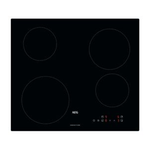 سطح أيه إي جي كهربائي اندكشن مدمج - بيلت ان - 4 عيون مع تحكم باللمس - اسود