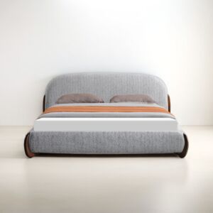 سرير كينغ كينزو - رمادي