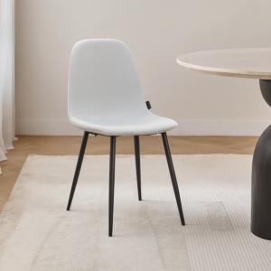 كرسي طاولة طعام بلوتو - سماوي وأسود