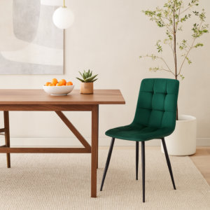 كرسي طاولة طعام سمارسكي - اخضر وأسود