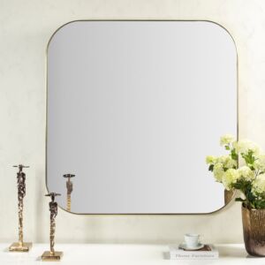 مراية حائط كاترا - لون ذهبي