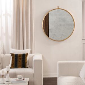 مرآة حائط باريا - ذهبي