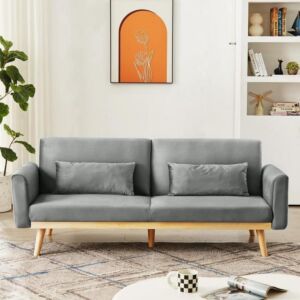 كنبة ثنائية زيليش - رمادي