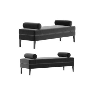 مقعد بنش هالدن 50x50x140 سم - اسود